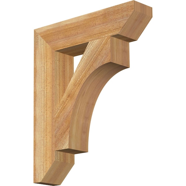 Ekena Millwork Westlake Slat Rough Sawn Bracket, Western Red Cedar, 4"W x 18"D x 22"H BKT04X18X22WTL06RWR - main